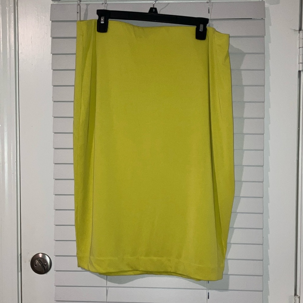Express Green Midi Pencil Skirt Cocktail